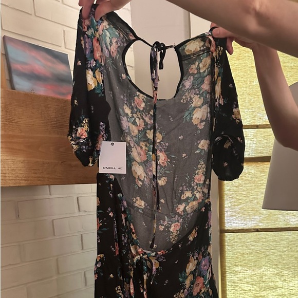 NWT O'Neill Alta Midi Dress Size XS Color Black - Picture 6 of 8